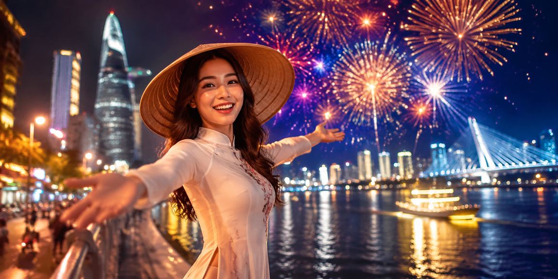 Người chơi t40 trên di động tại TP.HCM với nón lá truyền thống