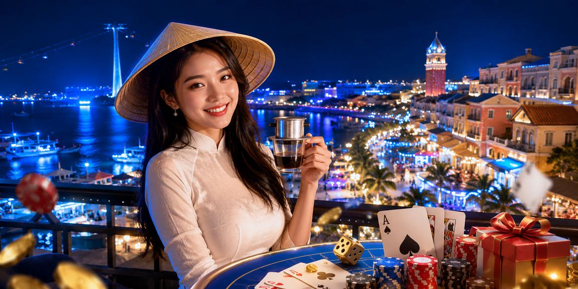 Người chơi game bài kết hợp cà phê tại Phú Quốc – trải nghiệm di động t40