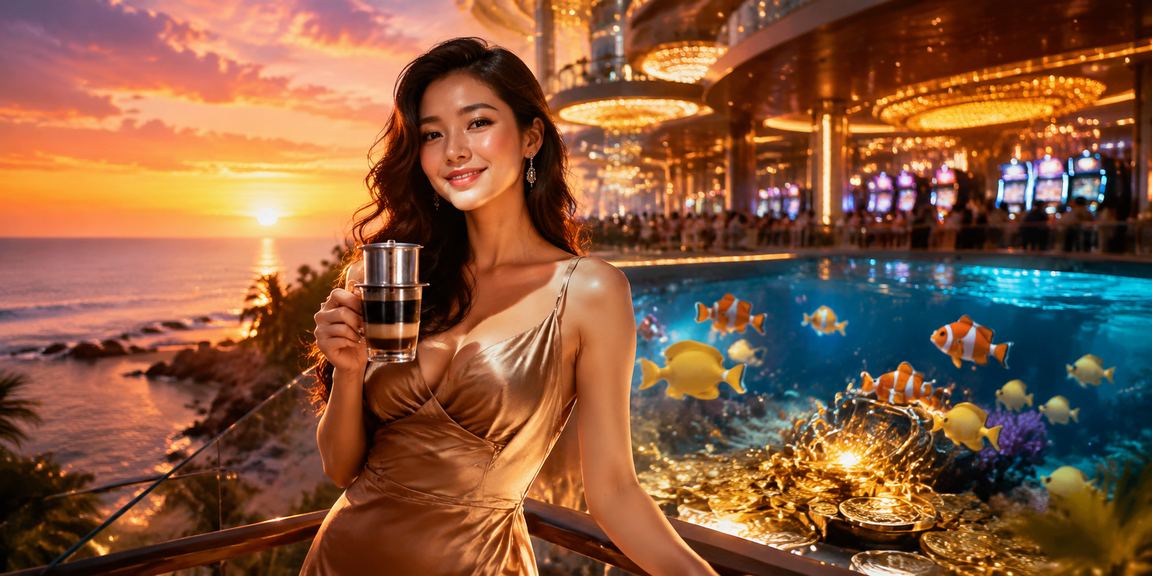 Thành viên VIP tại Phú Quốc nhâm nhi cà phê và nhận ưu đãi bonus High Roller